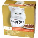 Konzerva pro kočky Gourmet Gold kousky se zeleninou ve šťávě 8 x 85 g