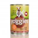 Konzerva pro psy Yoggies hovězí konzerva pro psy s karotkou a lněným olejem 400 g