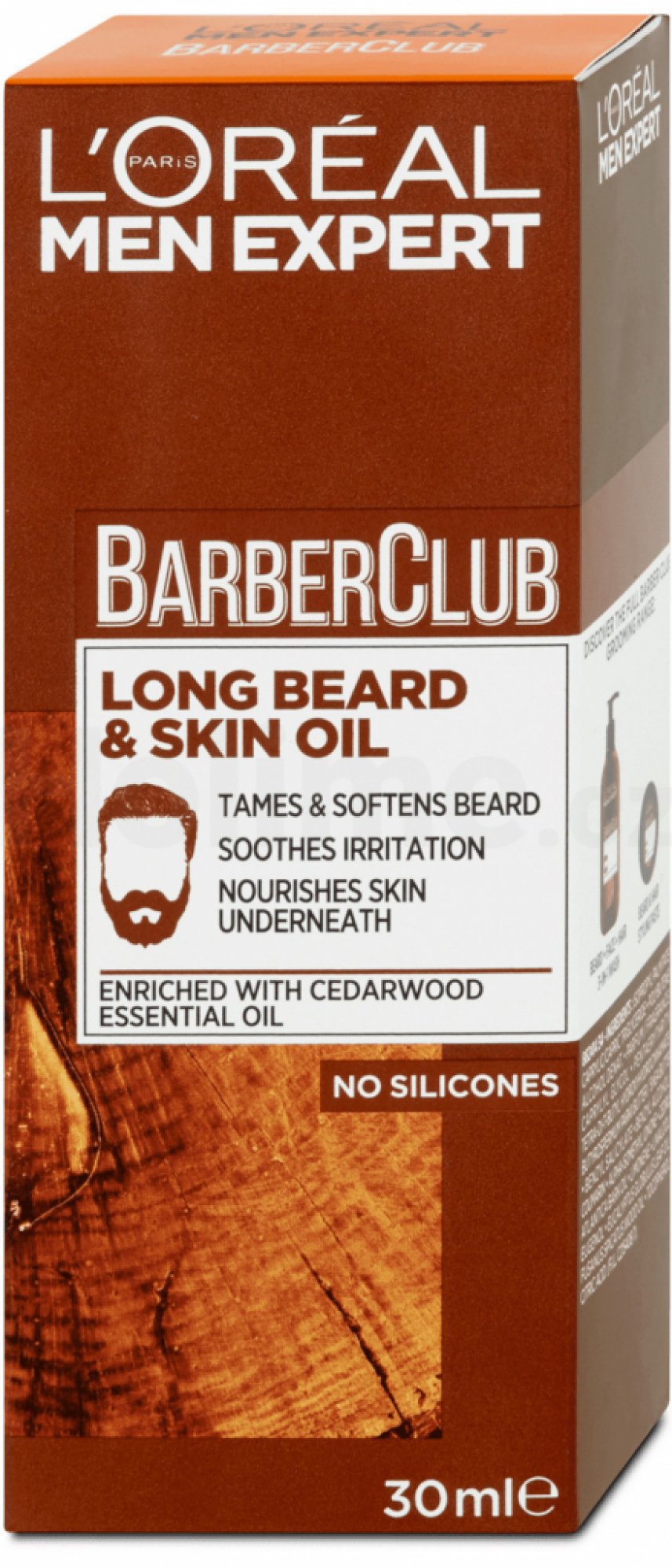 Olej na fúzy L´Oreal Men Expert BarberClub Long Beard & Skin Oil olej pre plnofúz a pleť 30 ml