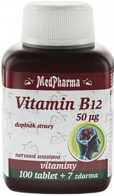 Vitamín B12 MedPharma Vitamín B12 50 mg 107 tablet