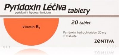 Vitamín B6 Pyridoxin Léčiva por.tbl.nob. 20 x 20 mg