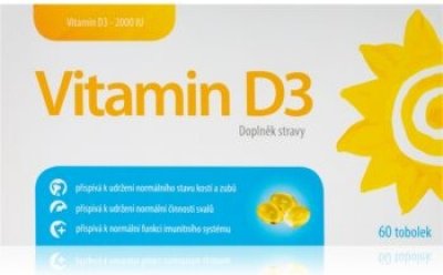 Posílení imunity Sirowa Vitamin D3 2000IU 60 tobolek
