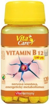 Posílení imunity VitaHarmony Vitamín B12 120 tablet